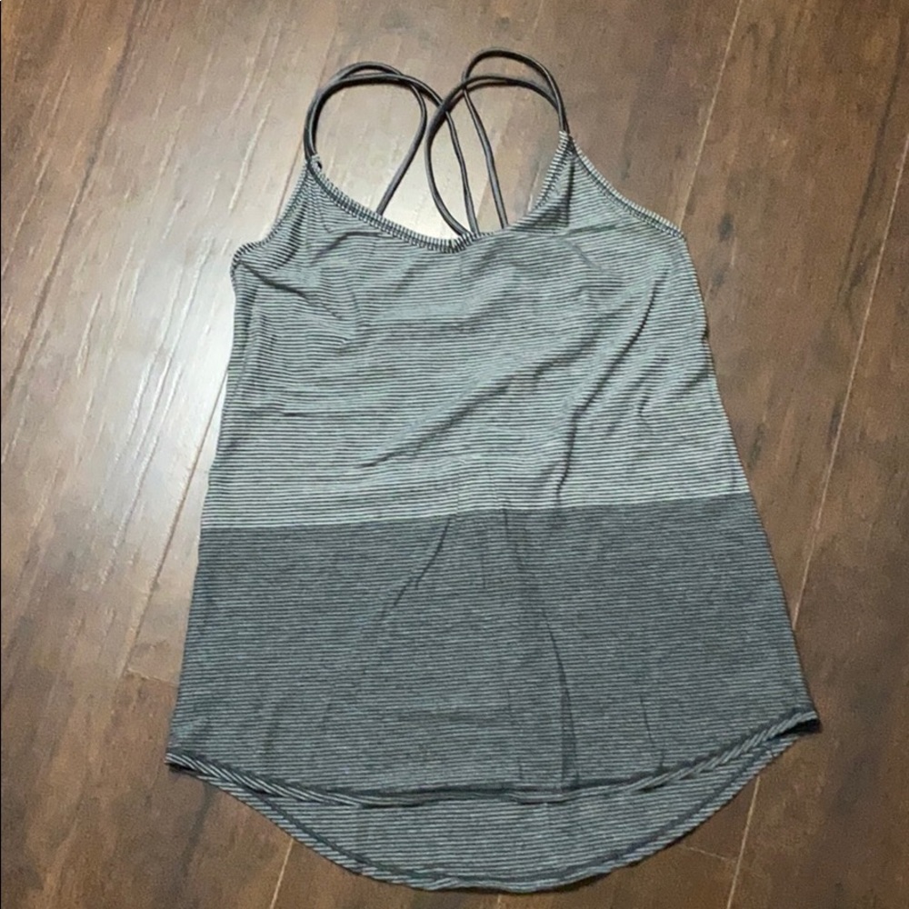 Lulu Crisscross striped tank - size 6